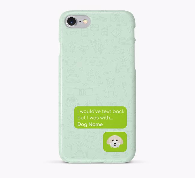 'Text Back' Phone Case with {breedFullName} Icon